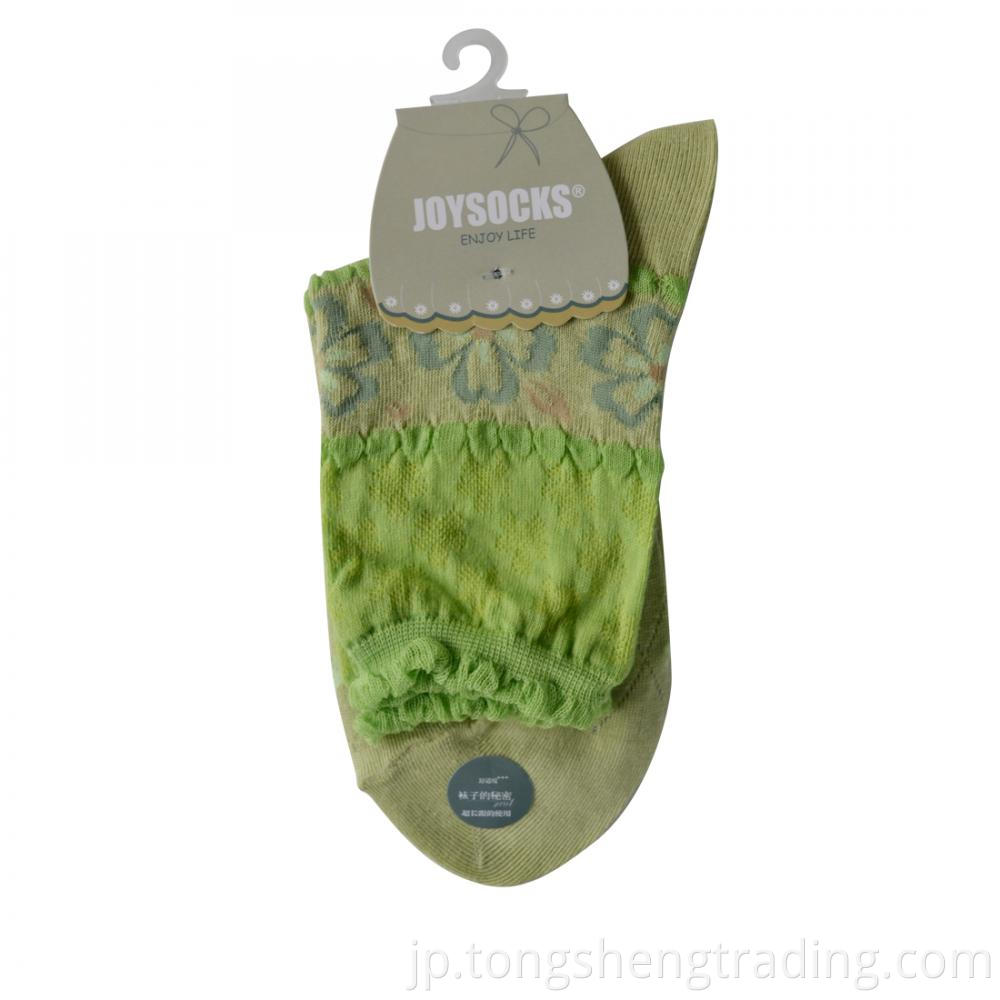 Mori Girl Crew Lady S Socks Jsfdt14006c Green